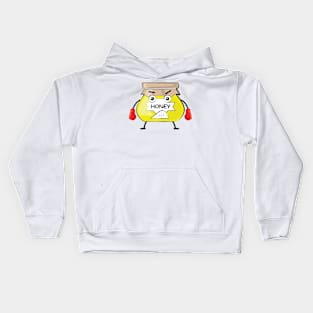 Honey Boxer - Funny Character Illustration Kids Hoodie